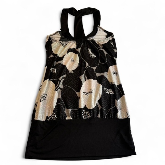 Vintage y2k Charlotte Russe Size Medium Racerback Bubble Tank Satin Floral‎ - Picture 2 of 4